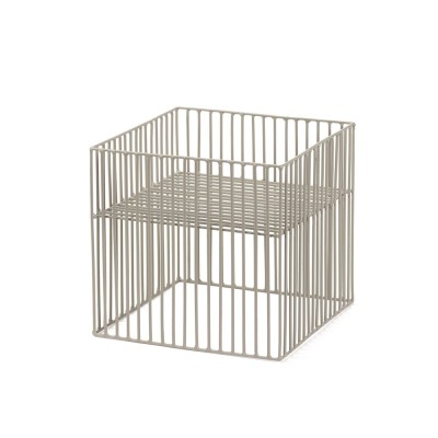 Panier en métal Turn gris carré Serax 2
