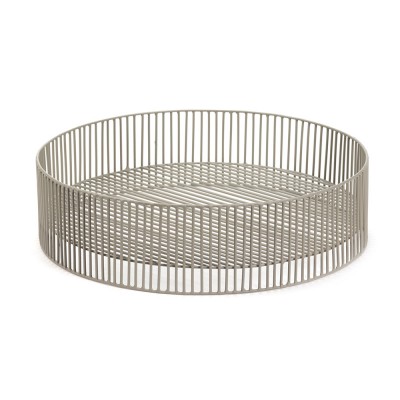 Turn gray metal basket Ø40 cm Serax