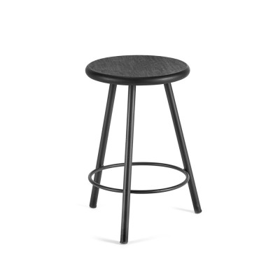 Black bar stool S Serax