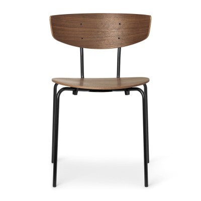 Silla de comedor herman marrón y negra Ferm Living 2