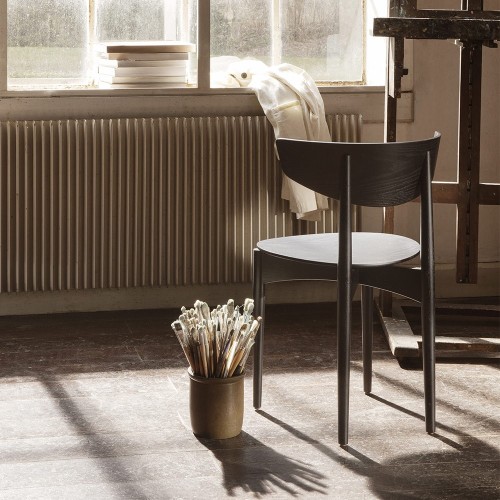 Herman schwarzer Holz Esszimmerstuhl Ferm Living