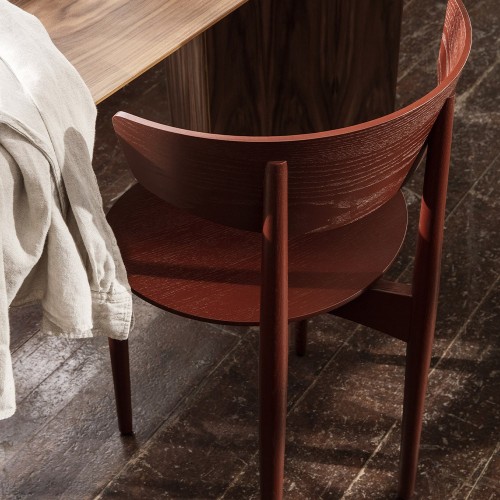 Herman bordeaux houten eetkamerstoel Ferm Living