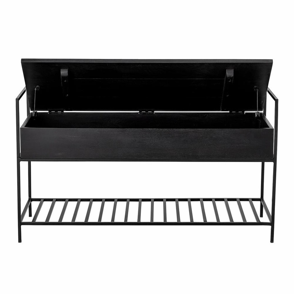 Banc Abelone manguier noir Bloomingville