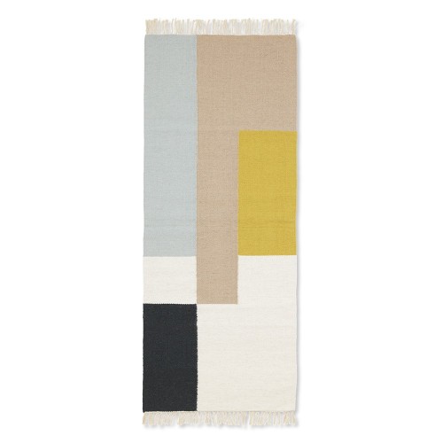 Kelim Runner Squares Teppich 180 x 70 cm Ferm Living