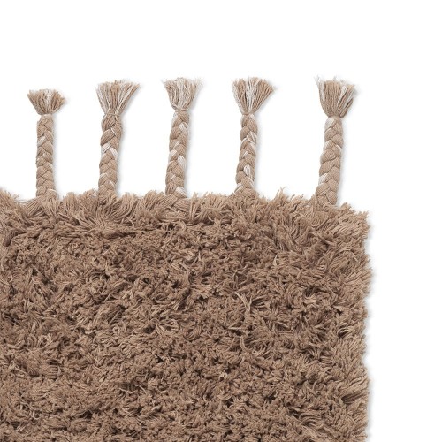 Tappeto a pelo alto ammassare pepe bianco 140 x 140 cm Ferm Living