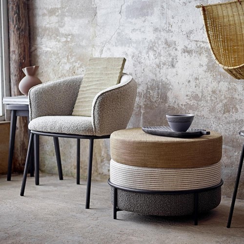 Silla de comedor Cortone gris Bloomingville