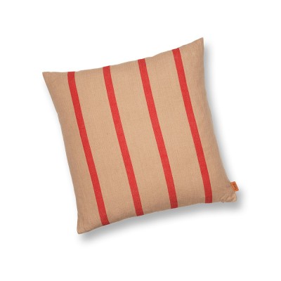 Cojín grande camel y rojo Ferm Living