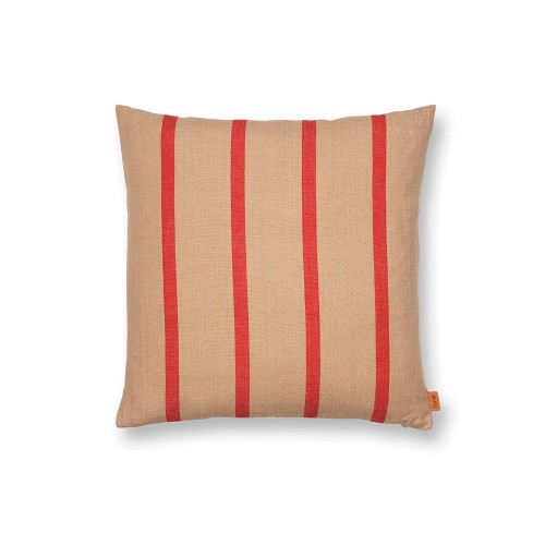 Cojín grande camel y rojo Ferm Living