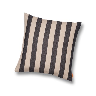 Großer Sand & schwarzes Kissen Ferm Living Ferm Living