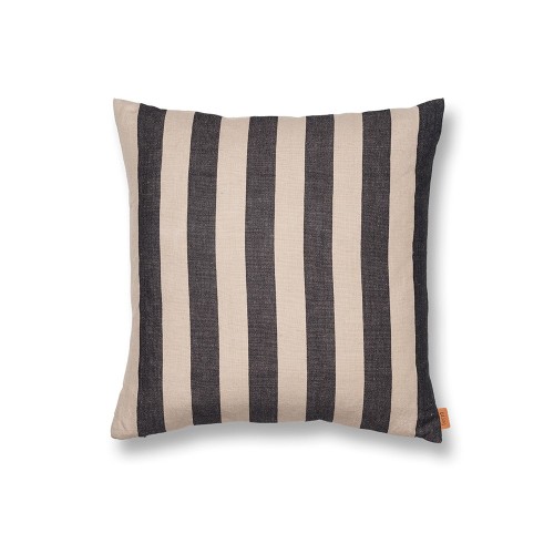 Large sand & black cushion Ferm Living