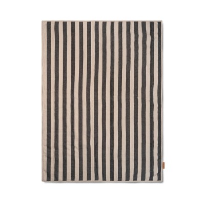 Grote gewatteerde deken Sand & Bright Black Ferm Living 2