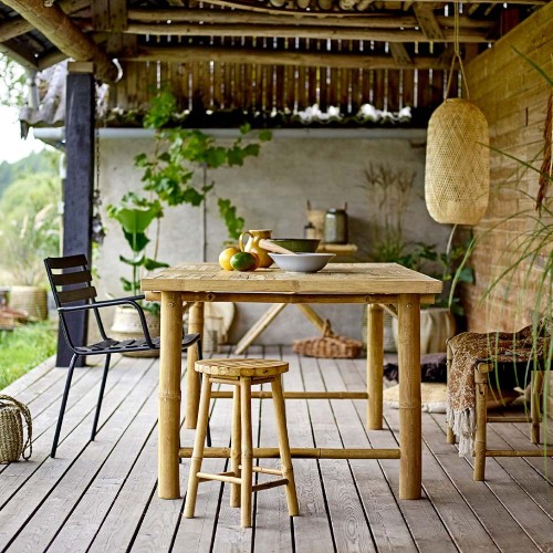 Monsi Outdoor Stuhl schwarz Bloomingville