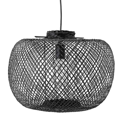 Rodi black bamboo pendant Bloomingville