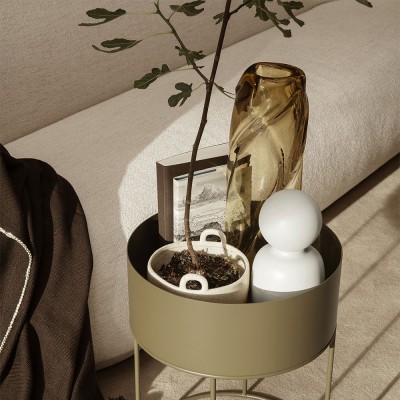 Vase Water Swirl jaune clair Ferm Living Ferm Living