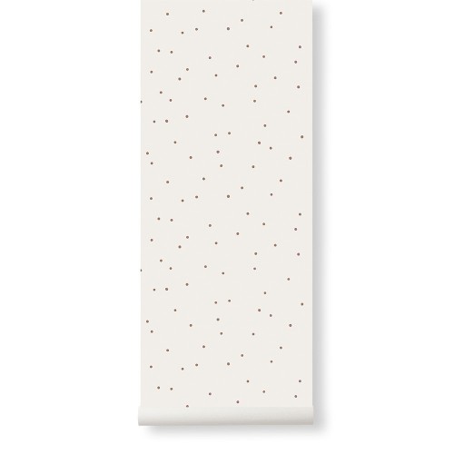 Dot carta da parati bianca Ferm Living