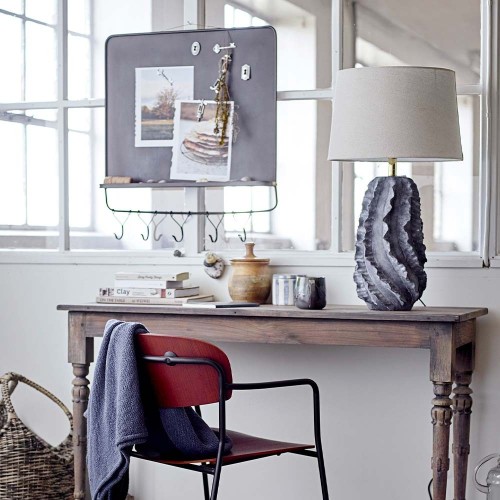 Nakita terracotta blue table lamp Bloomingville