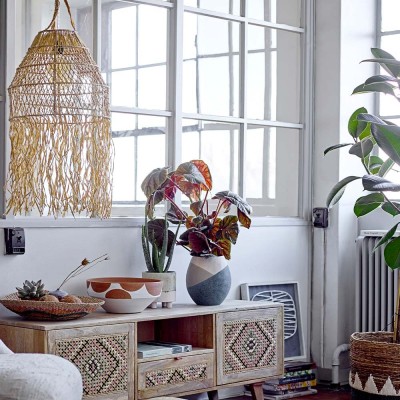 Thora pendant light natural raffia Bloomingville 2