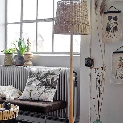 Vloerlamp Kakasi in naturel rotan Bloomingville