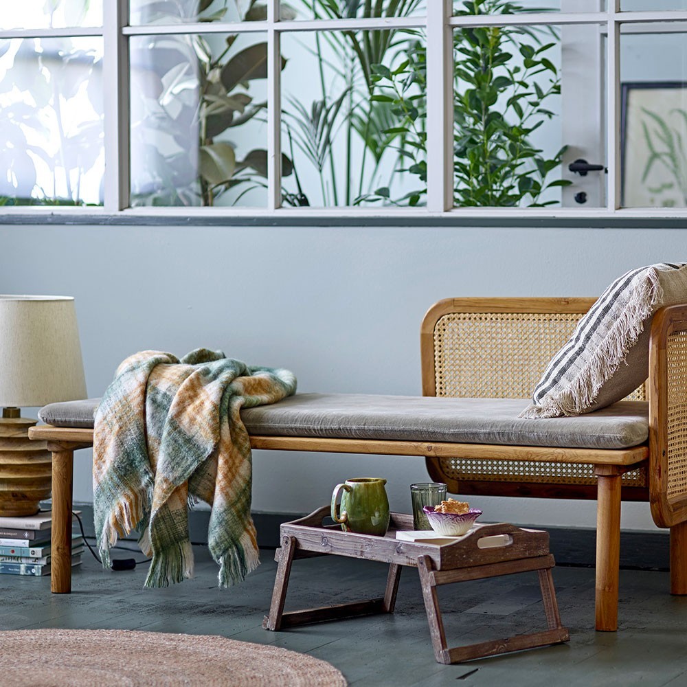 Lámpara de mesa Svale natural mango madera Bloomingville