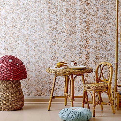 Corintha mushroom basket, red Bloomingville