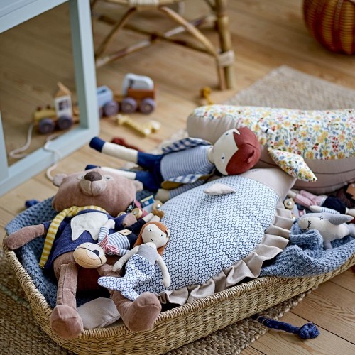 Peluche balena gialla in cotone Bloomingville