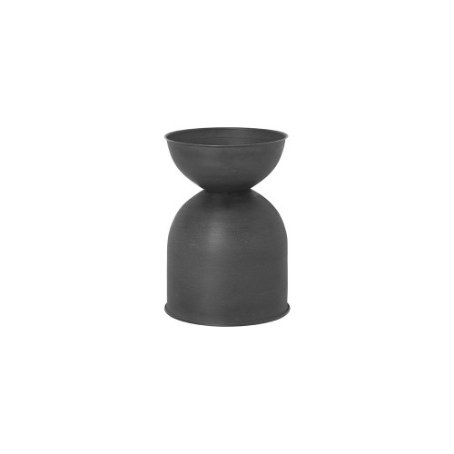 Hourglass S vaso nero Ferm Living