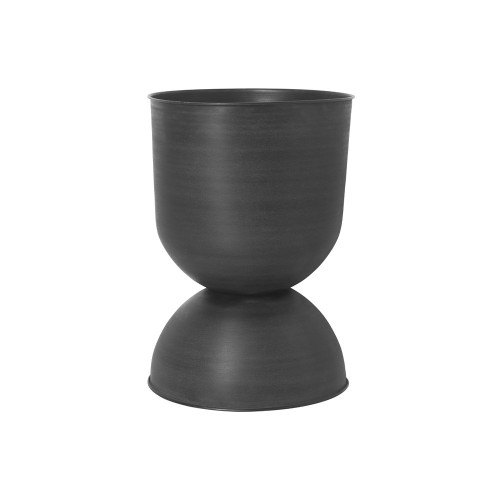 Tarro reloj de arena L negro Ferm Living