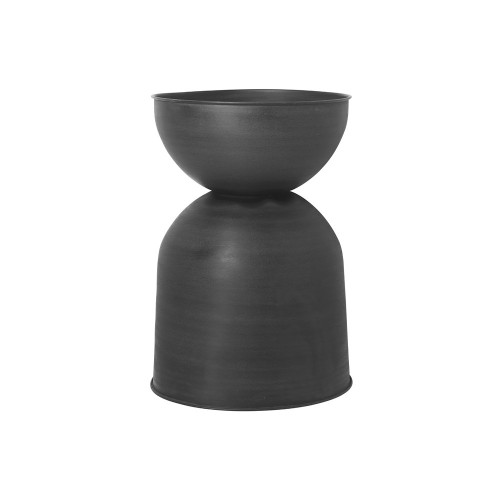 Tarro reloj de arena L negro Ferm Living