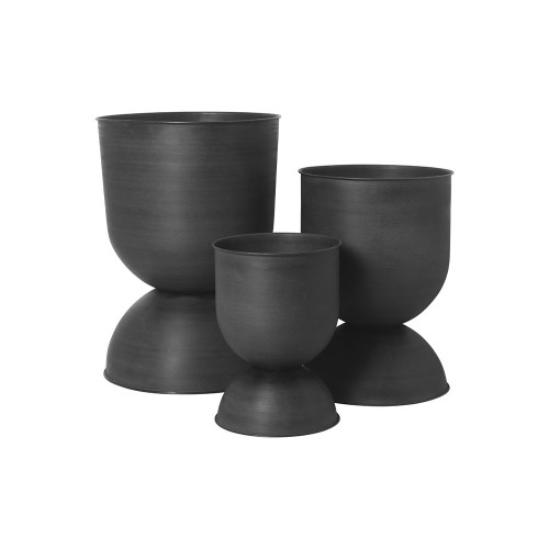 Pot Hourglass L noir Ferm Living