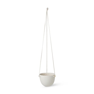 Maceta colgante Speckle L blanco Ferm Living Ferm Living