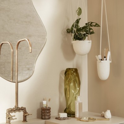 Pot suspendu Speckle L blanc Ferm Living 2