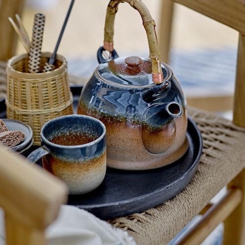 Tazza Aura in porcellana blu Bloomingville