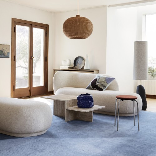 Rico Boucle pouffe white Ferm Living