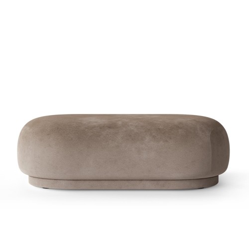 Rico Pouf beige gewaschener Samt Ferm Living