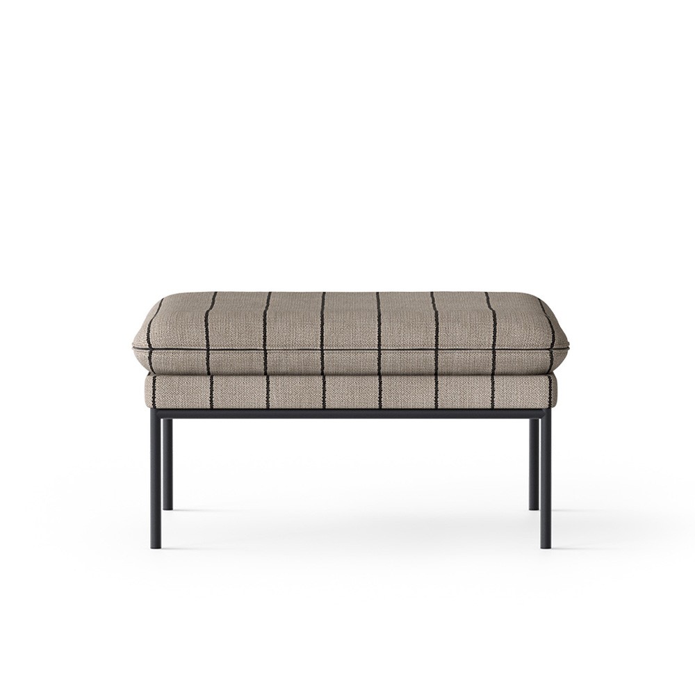 Pouf Turn Pasadena sable & noir Ferm Living