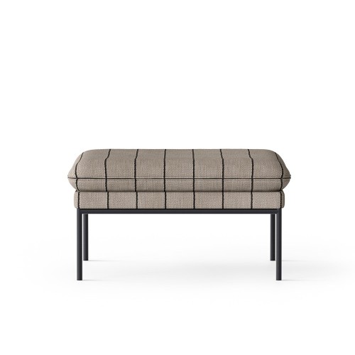 Puf Turn Pasadena arena y negro Ferm Living