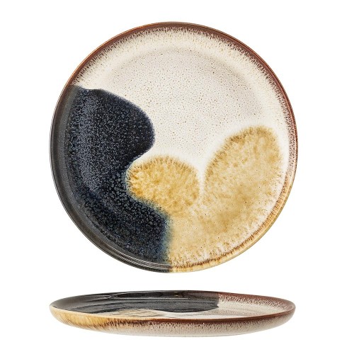 Jules plate sandstone gray S Bloomingville