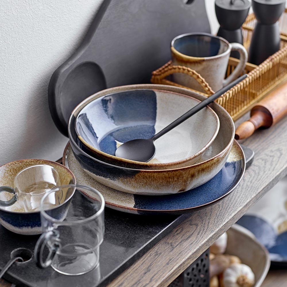 Bol para servir piedra arenisca gris Jules Bloomingville