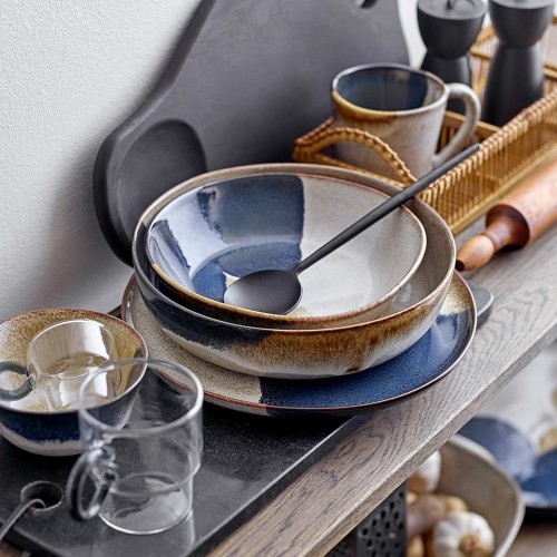 Ciotola da portata Jules in arenaria grigia Bloomingville