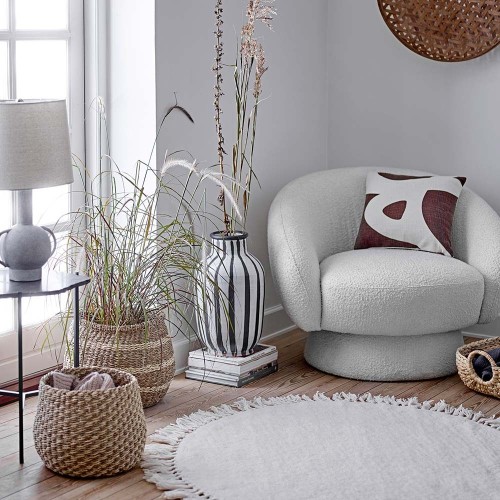 Lenea rug natural wool Bloomingville