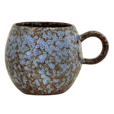 Paula mug pietra arenaria screziata blu Bloomingville