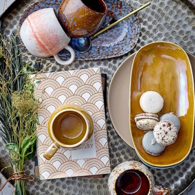 Paula mug blue mottled sandstone Bloomingville 2