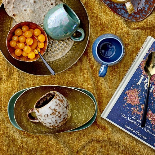 Tasse Paula braun meliert Sandstein Bloomingville