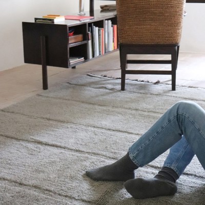 Wollen vloerkleed Steppe Schaap grijs XL Lorena Canals 2