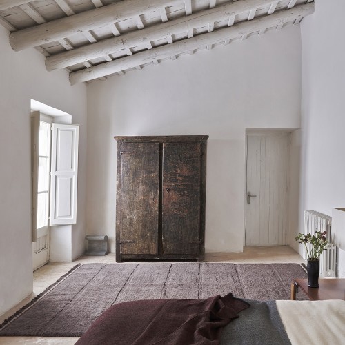 Steppenschaf Wollteppich braun XL Lorena Canals