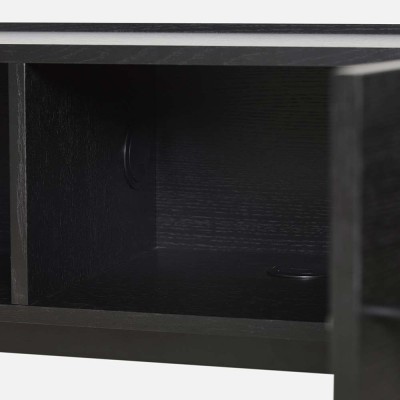 Array laag dressoir zwart 150 cm Woud 2