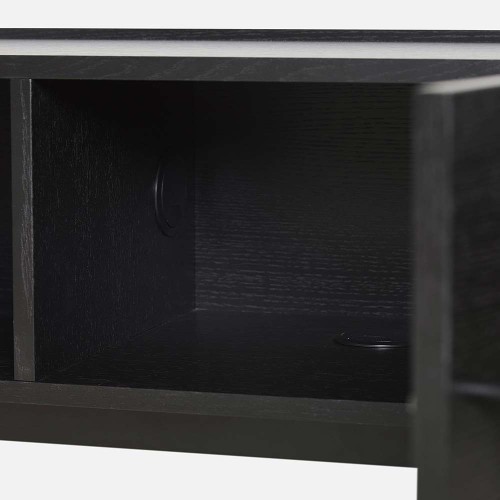 Array laag dressoir zwart 150 cm Woud