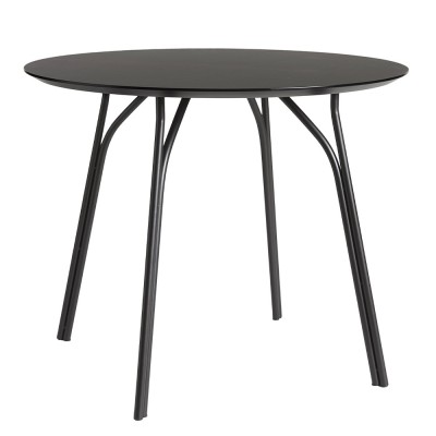 Table de salle à manger Tree Ø90 cm noir Woud 2