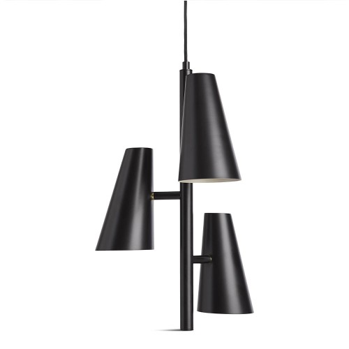 Cono pendant light with 3 shades Woud