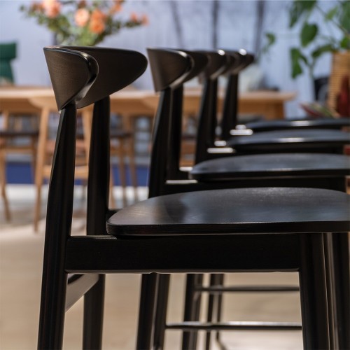 Tabouret Teo noir H91 cm Vincent Sheppard